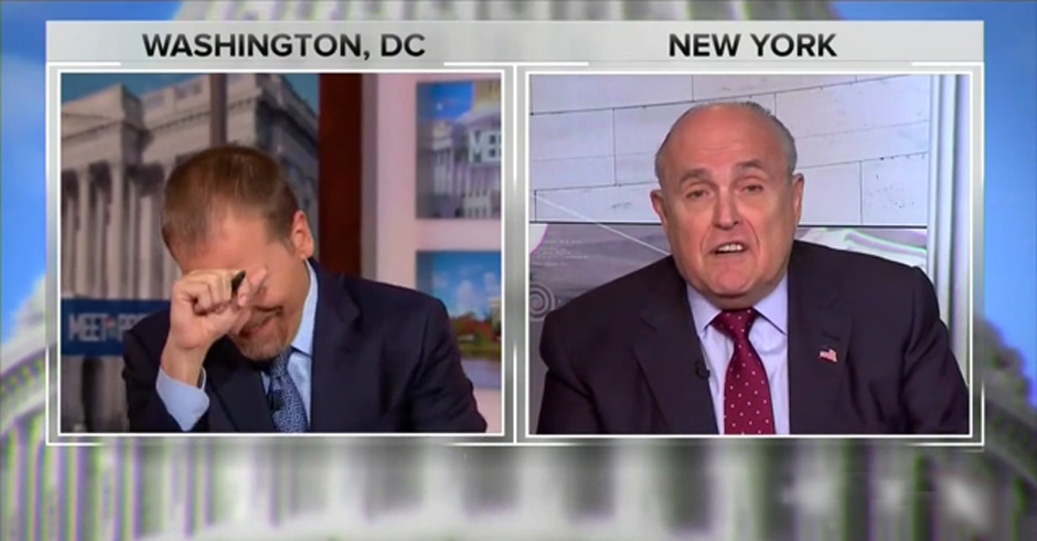 Chuck Todd reacts to Rudy Guiliani on Meet The Press.