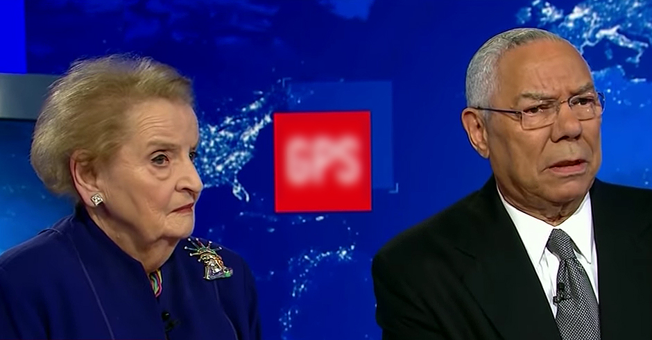 Madeline Albright and Colin Powell on GPS