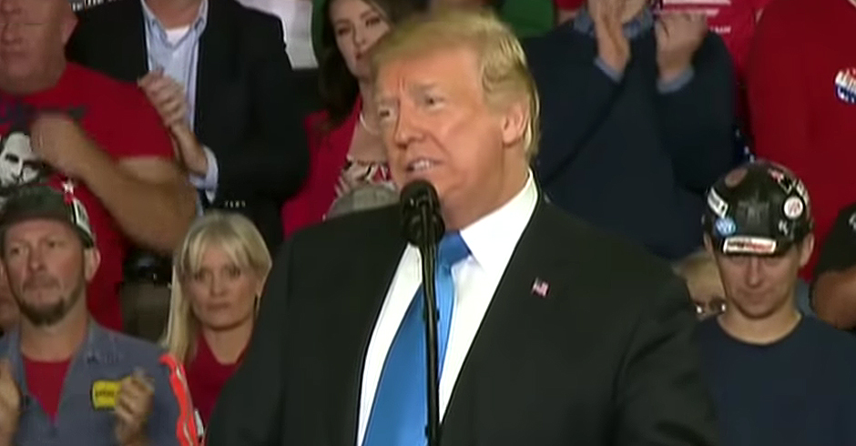 Donald Trump speaking in Kentucky