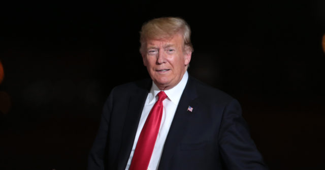 Donald Trump at Phoenix-Mesa Gateway Airport in Mesa, Arizona.