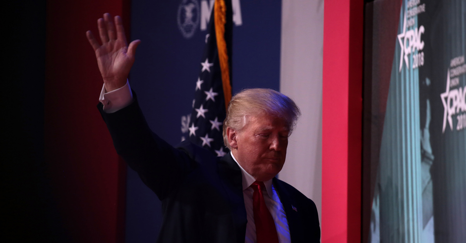 President Trump in National Harbor, Maryland in 2018