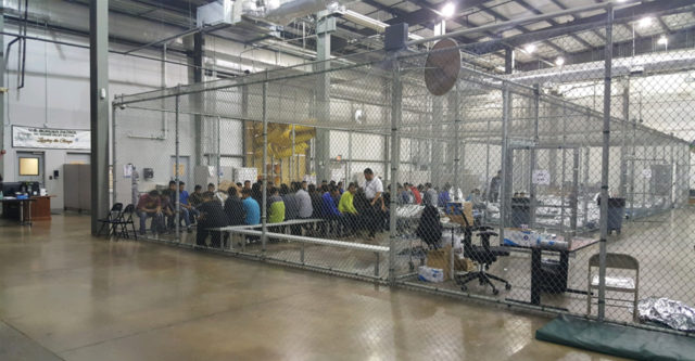 A detention facility in McAllen, Texas