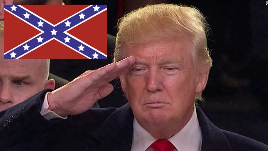 Trump confederate flag