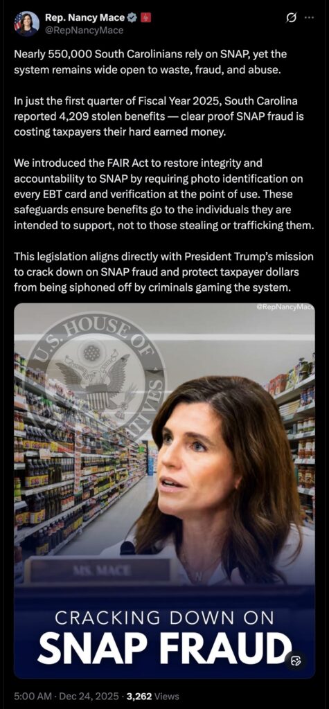 nancy mace tweet snap